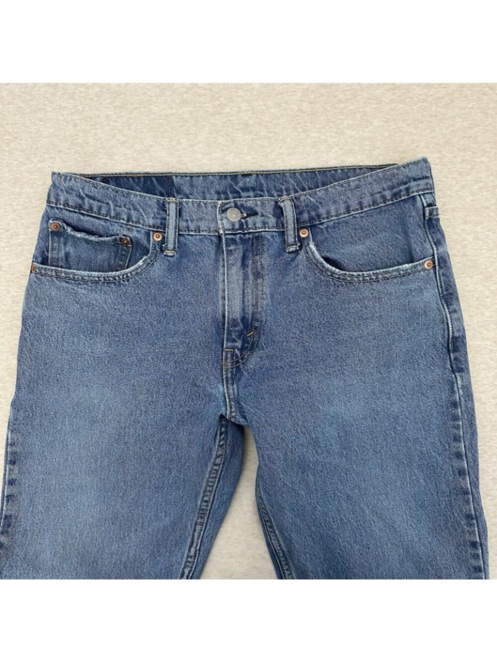 Levi's 502 Regular Fit Men's Size 32' x 32' Tapered Stretch Denim Blue Jeans - Picture 3 of 13